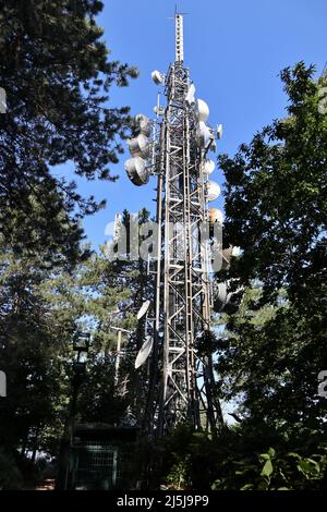 Castellammare di Stabia - antenne sul Monte Faito Banque D'Images