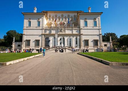 Musée de la galerie Borghèse (Casino Nobile) au Parc de la Villa Borghèse, Rome, Lazio, Italie Banque D'Images