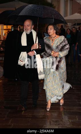 Dîner de gala organisé par Dior pour célébrer l'ouverture de la Biennale d'Art 59th à Venise Banque D'Images