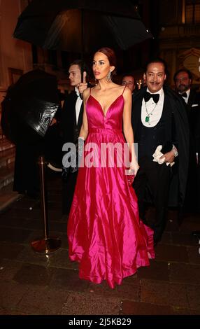 Dîner de gala organisé par Dior pour célébrer l'ouverture de la Biennale d'Art 59th à Venise Banque D'Images