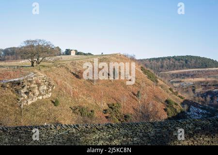 Vue de près de West Parkgate vers Park Moor Knights Low et Bowstonegate à Lyme Handley Lyme Park Cheshire Angleterre Banque D'Images