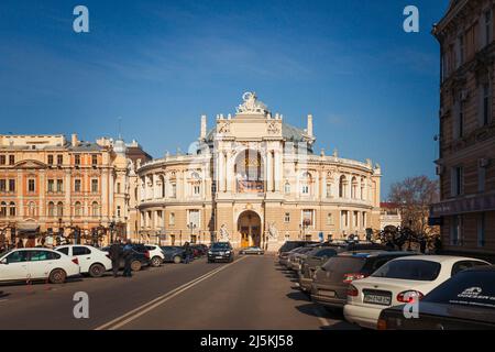 ODESSA, UKRAINE - February17, 2016: Opéra d'Odessa Banque D'Images