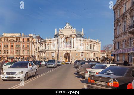 ODESSA, UKRAINE - February17, 2016: Opéra d'Odessa Banque D'Images