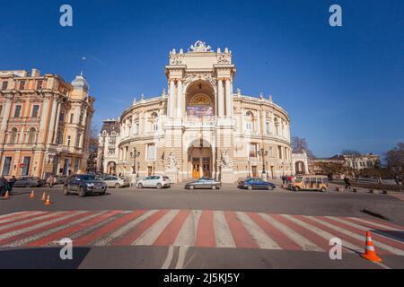 ODESSA, UKRAINE - February17, 2016: Opéra d'Odessa Banque D'Images