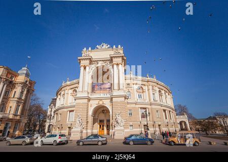 ODESSA, UKRAINE - February17, 2016: Opéra d'Odessa Banque D'Images