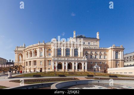 ODESSA, UKRAINE - February17, 2016: Opéra d'Odessa Banque D'Images