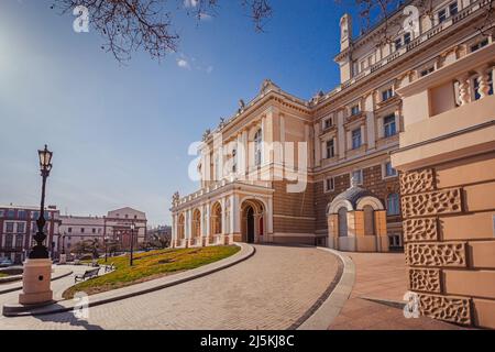 ODESSA, UKRAINE - February17, 2016: Opéra d'Odessa Banque D'Images