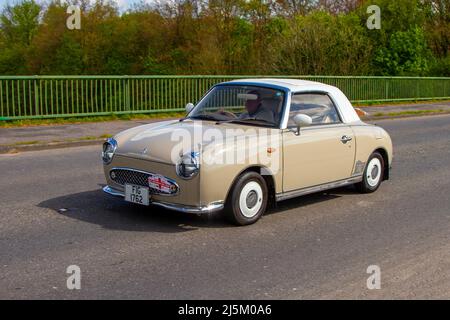 Nissan Figaro 980cc essence 1991 90s années quatre-vingt-dix 2DR ; Banque D'Images