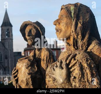 Dublin City cobble et liffey et le canal ringsend Banque D'Images