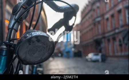 Dublin City cobble et liffey et le canal ringsend Banque D'Images