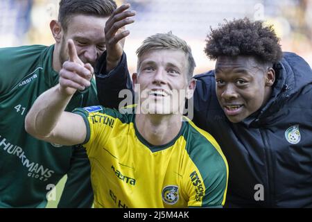 SITTARD - vainqueur du match Zian Flemming de Fortuna Sittard après le match néerlandais Eredivisiie entre Fortuna Sittard et les aigles Vas-y au stade Fortuna Sittard le 24 avril 2022 à Sittard, pays-Bas. ANP MARCEL VAN HORN Banque D'Images