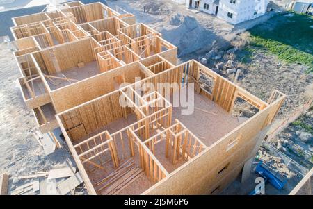 de nouvelles résidences sont construites pour le logement Banque D'Images