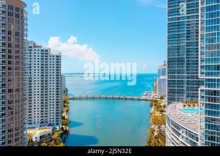 Gratte-ciel à Miami, Floride Banque D'Images