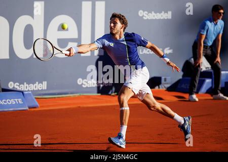 Barcelone, Espagne. 24th avril 2022. Pablo Carreno Busta en action lors du match final du Barcelona Open Banc Sabadell au Real Club de Tenis Barcelone, Espagne. Crédit: Christian Bertrand/Alay Live News Banque D'Images