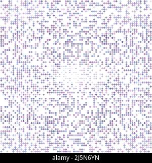 Éléments circulaires demi-tons, arrière-plan abstrait de points numériques, illustration vectorielle Illustration de Vecteur