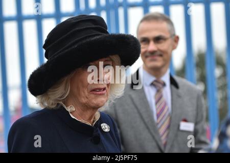 Camilla, la duchesse de Cornwall visite Southend sur la mer Banque D'Images