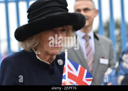 Camilla, la duchesse de Cornwall visite Southend sur la mer Banque D'Images