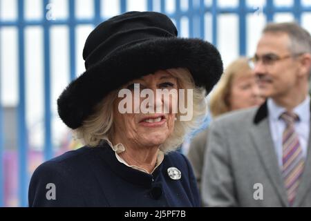 Camilla, la duchesse de Cornwall visite Southend sur la mer Banque D'Images