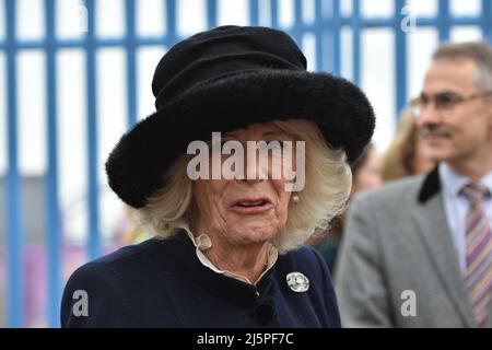 Camilla, la duchesse de Cornwall visite Southend sur la mer Banque D'Images