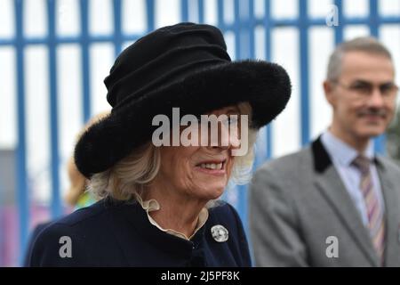 Camilla, la duchesse de Cornwall visite Southend sur la mer Banque D'Images