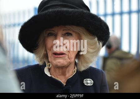 Camilla, la duchesse de Cornwall visite Southend sur la mer Banque D'Images