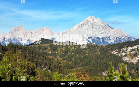 Monte Antelao, Tyrol du Sud, Alpes Dolomites montagnes, Italie Banque D'Images