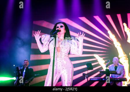 Alaska et Nacho Canut, de Fangoria, se produire en concert au Sant Jordi Club le 24 avril 2022 à Barcelone, Espagne. (Photo de Silvia Isach) Banque D'Images