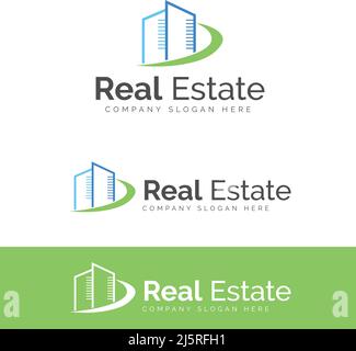 Logo immobilier gratuit | logo immobilier de luxe Illustration de Vecteur