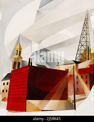 Art par Charles Demuth - Lancaster (1921) style Precisionisme. Banque D'Images