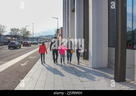 Horgans Quay, ville de Cork. Irlande Banque D'Images