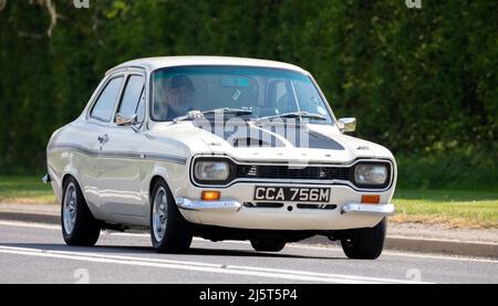 Moteur Ford Escort 1973 de Mk1 3400 cm3 Banque D'Images