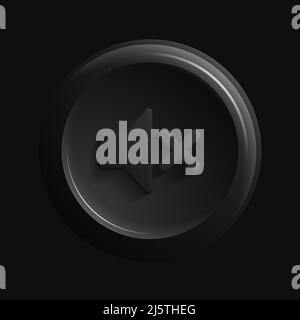 Son désactivé icône isolée noire. Illustration vectorielle Illustration de Vecteur