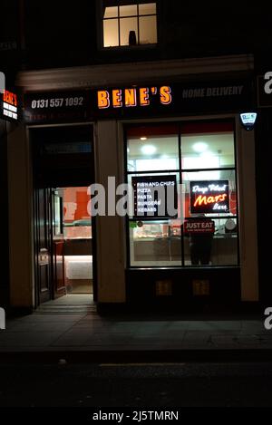 Le magasin de poissons et de jetons de Bene sur Canongate dans le centre d'Édimbourg Banque D'Images