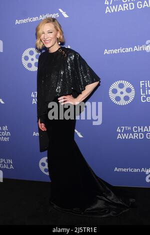 New York, NY, États-Unis. 25th avril 2022. Cate Blanchett au Gala Chaplin 47th à New York le 25 avril 2022. Crédit : John Palmer/Media Punch/Alamy Live News Banque D'Images