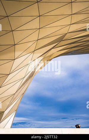 Lyon, France, 27 novembre 2019. Architecture du Musée des Confluences (musée de la confluence). Banque D'Images