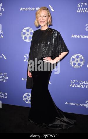 New York, NY, États-Unis. 25th avril 2022. Cate Blanchett au Gala du prix Chaplin 47th du Lincoln Center, Alice Tully Hall au Lincoln Center, New York, NY 25 avril 2022. Crédit : Kristin Callahan/Everett Collection/Alay Live News Banque D'Images