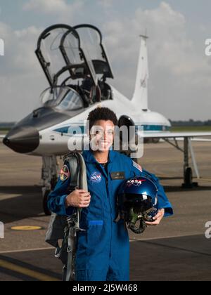 2017 candidat astronaute de la NASA - Jessica Watkins. Date de la photo : le 6 juin 2017. Lieu: Ellington Field - Hangar 276, Tarmac. Photographe : Robert Markowitz Banque D'Images