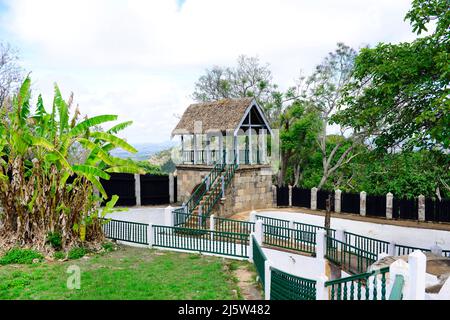 Ambohimanga est une colline et traditionnelle colonie royale fortifiée (rova) à Madagascar. Banque D'Images