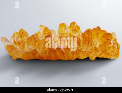 spécimen minéral citrine pierre géologie roche cristal de gemme Banque D'Images