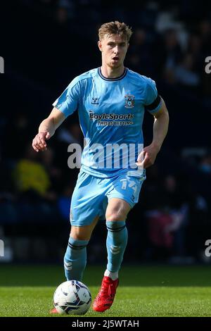 Ben Sheaf de Coventry City pendant le match de championnat Sky Bet aux Hawthorns, West Bromwich. Date de la photo: Samedi 23 avril 2022. Banque D'Images