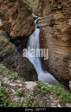 Cascade 'coeur de Rufabrigo', Adygeya, Russie Banque D'Images