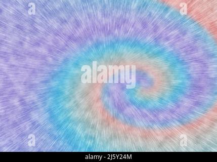 Illustration de l'arrière-plan abstrait de motif en spirale de couleur irisée. Banque D'Images