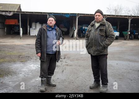 Vie quotidienne dans le village de Dubovi Makharyntsi, oblast de Vinnytsia, Ukraine Banque D'Images