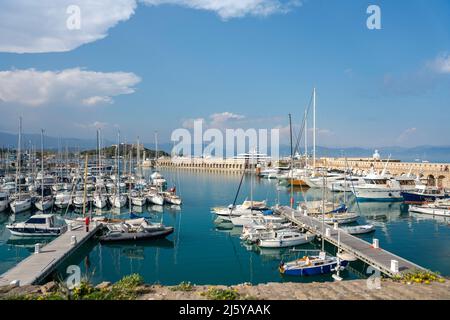 Côte d'Azur paysages merveilleux en France - Antibes Banque D'Images