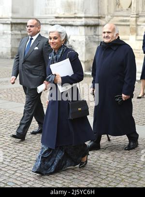 La photo doit être créditée ©Alpha Press 079965 29/03/2022 Prince Salman bin Hamad Al Khalifa au service de Thanksgiving pour HRH le prince Philip Duke d'Édimbourg qui s'est tenu à l'abbaye de Westminster à Londres. Banque D'Images