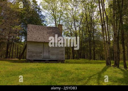 Durham, Caroline du Nord, États-Unis - 13 avril 2022 : vieux bâtiments sur le site historique. Banque D'Images