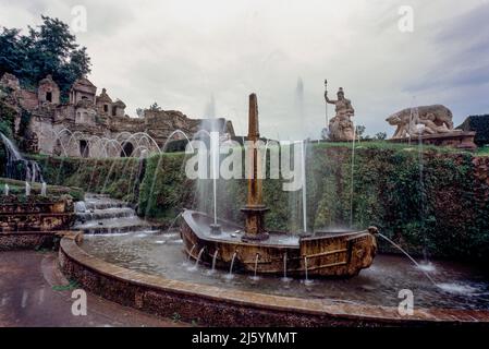 Tivoli, Villa d'Este, Renaissancegarten, Brunnen von Rom (Monforte San Giorgio) Banque D'Images