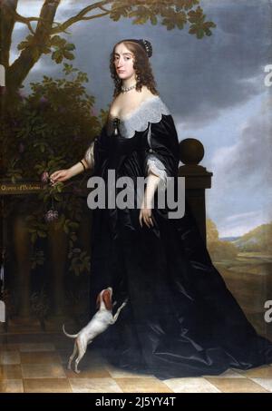 Elizabeth Reine de Bohême, portrait du peintre hollandais de l'âge d'or, Gerrit van Honthorst (1592-1656), huile sur toile, 1642. Elizabeth était l'épouse de Frederick V, électeur Palatin et souvent appelée reine d'hiver. Elle était le deuxième enfant et la fille aînée du roi James VI et moi d'Écosse, d'Angleterre et d'Irlande. Banque D'Images