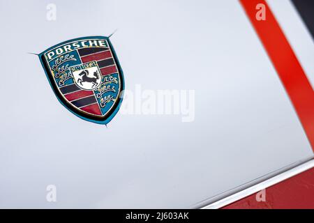 1979 badge de capot Porsche 911 Banque D'Images