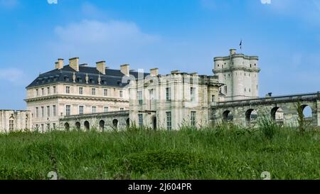 Vincennes en France, le beau château royal français au centre Banque D'Images